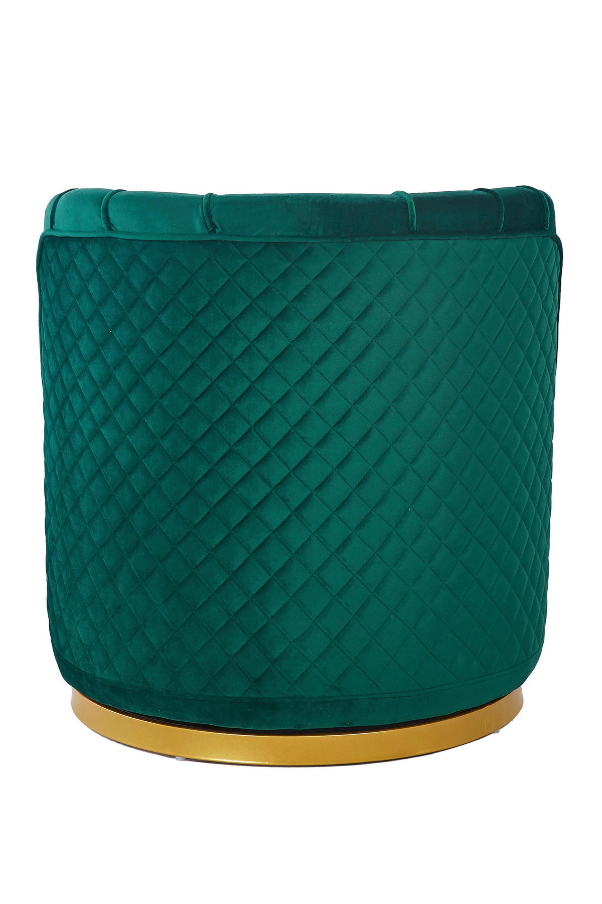 SESSEL in Samt Grün  - Goldfarben/Grün, MODERN, Textil/Metall (68/77/57cm) - Livetastic