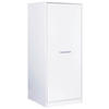 MEHRZWECKSCHRANK 67/164/68 cm  in Weiß  - Silberfarben/Weiß, MODERN, Holzwerkstoff/Metall (67/164/68cm) - home24
