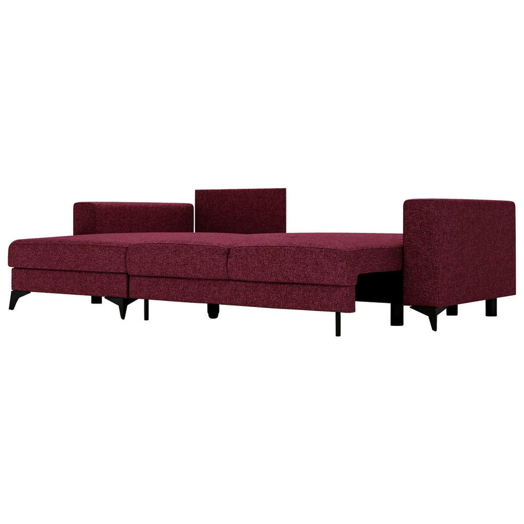 Thumbnail - Livetastic Ecksofa, Rot, Textil, 3-Sitzer, Füllung: Schaumstoff, L-Form, Ottomane links, 244x156 cm, Made in EU, Liegefu...