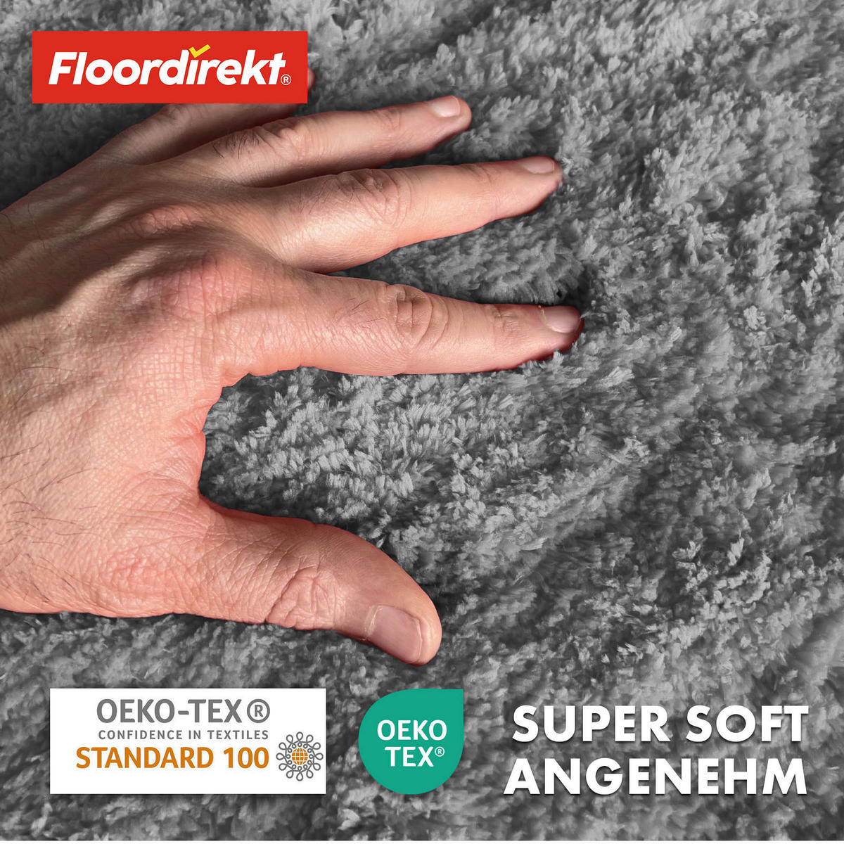 BADEMATTE SKY Silberfarben 95 cm  - Silberfarben, Basics, Kunststoff/Textil (95cm) - Floordirekt