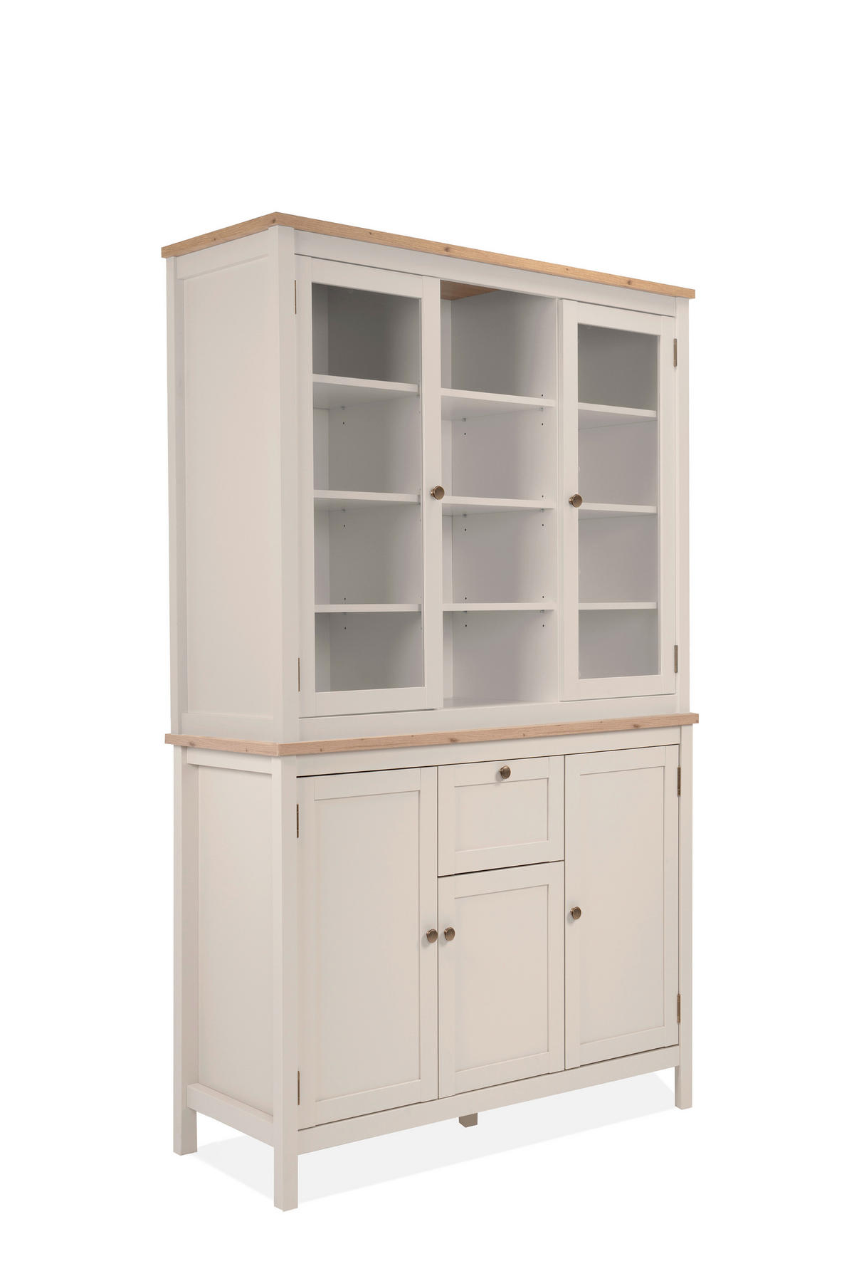 BUFFETAUFSATZ 119,6/100/40 cm   - Kaschmir/Eiche Artisan, Konventionell, Glas/Holzwerkstoff (119,6/100/40cm) - MID.YOU