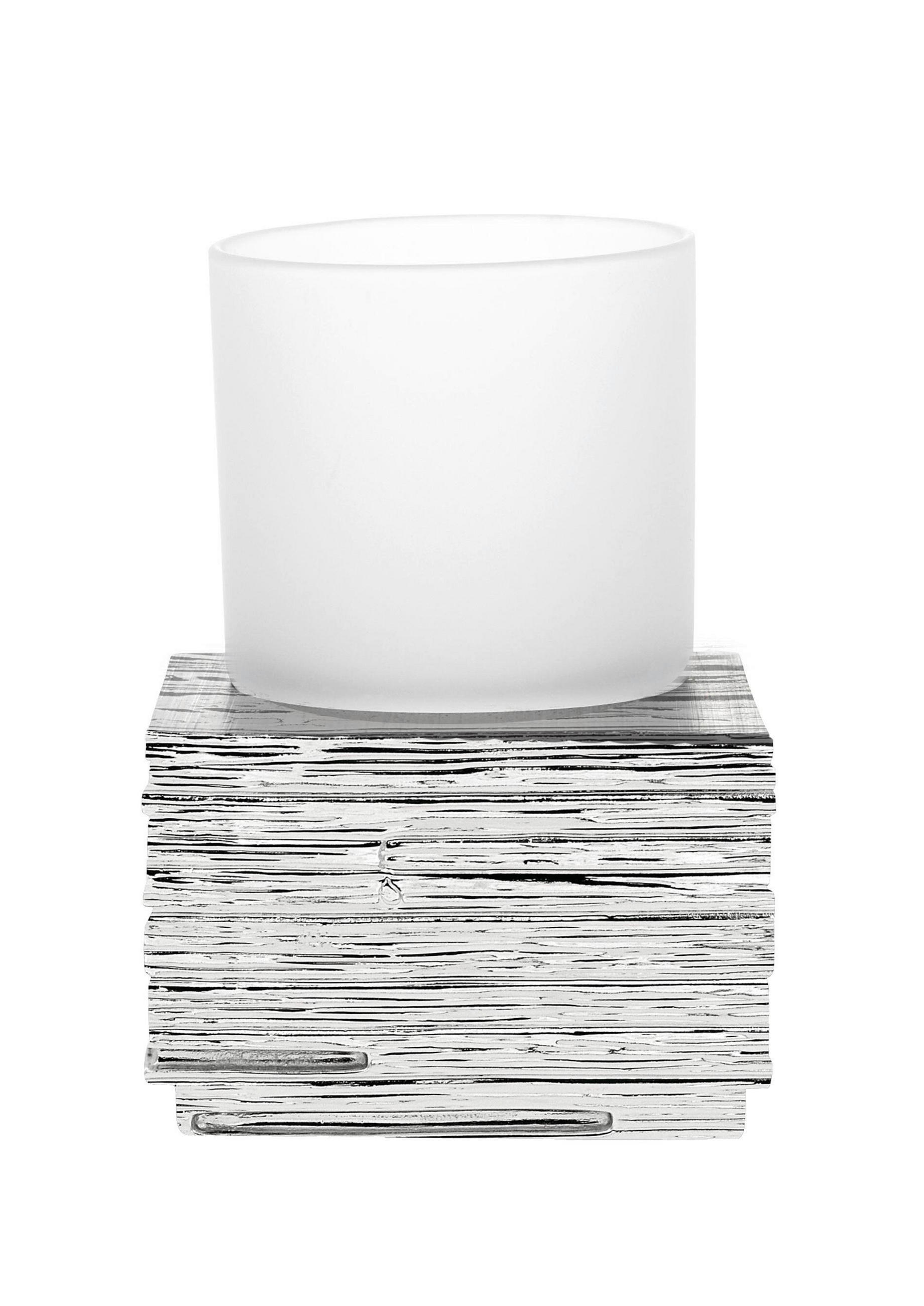 KELÍMEK NA ZUBNÍ KARTÁČEK barvy chromu - barvy chromu, Basics, plast/sklo (8/11,5/8cm) - Sadena