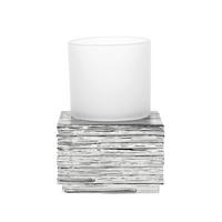 KELÍMEK NA ZUBNÍ KARTÁČEK barvy chromu - barvy chromu, Basics, plast/sklo (8/11,5/8cm) - Sadena