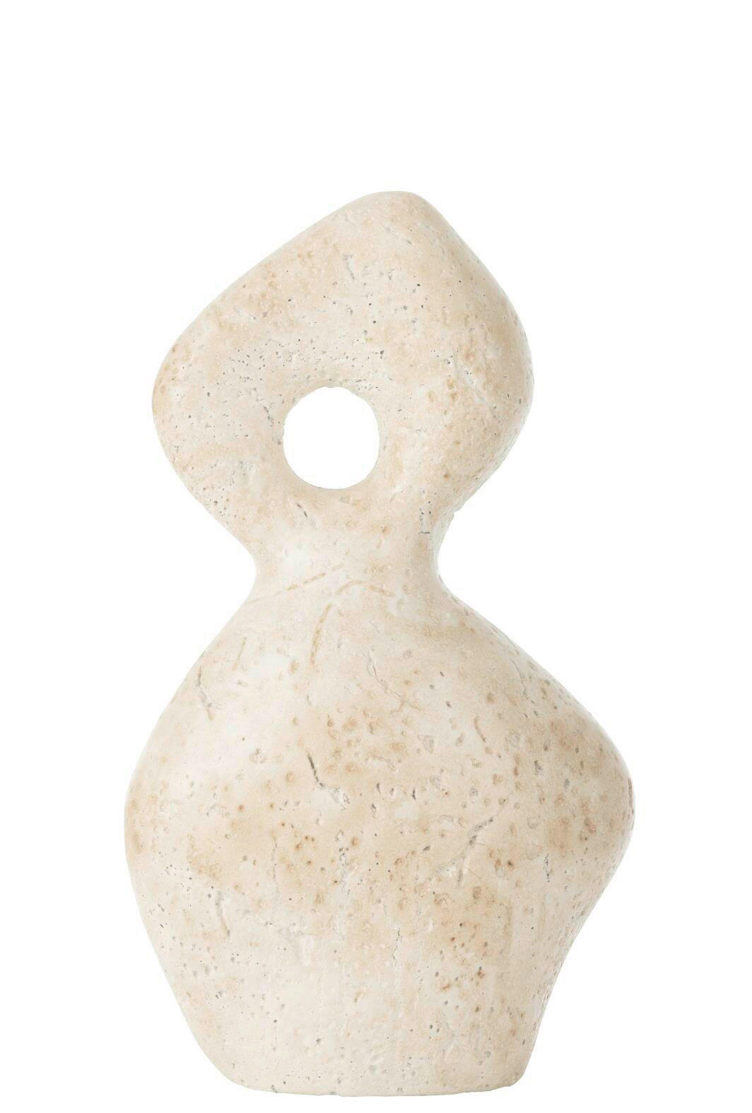 SKULPTUR - Creme, Basics, Keramik (19,5/12/34,5cm) - Ambia Home