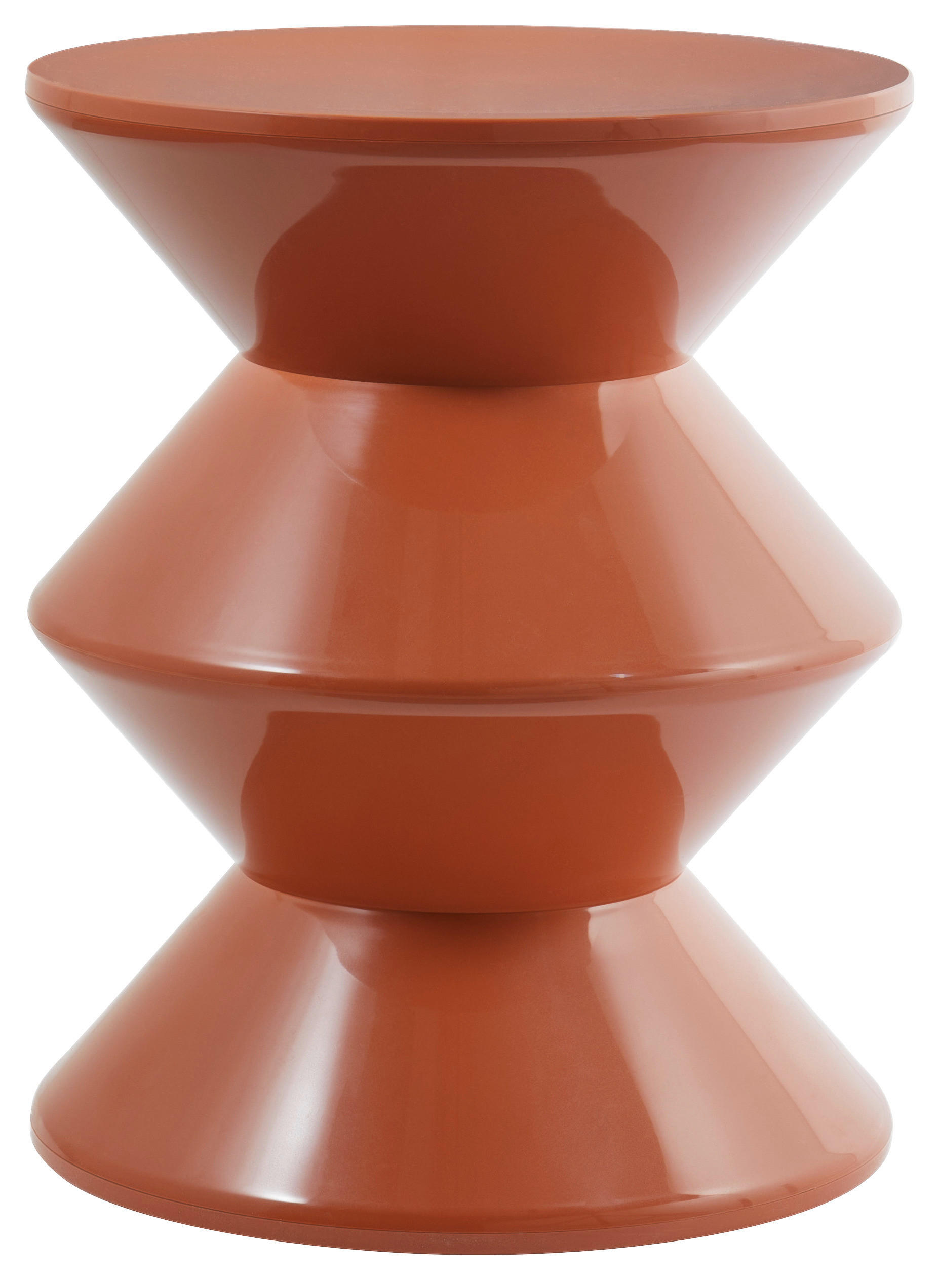 BEISTELLTISCH Orange rund  - Orange, Basics, Kunststoff (36/45cm) - Boltze Home