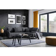 ECKSOFA in Webstoff Anthrazit  - Anthrazit/Schwarz, Design, Textil/Metall (250/191cm) - Carryhome