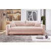 SCHLAFSOFA in Cord Rosa  - Silberfarben/Rosa, Design, Kunststoff/Textil (232/88/105cm) - MID.YOU