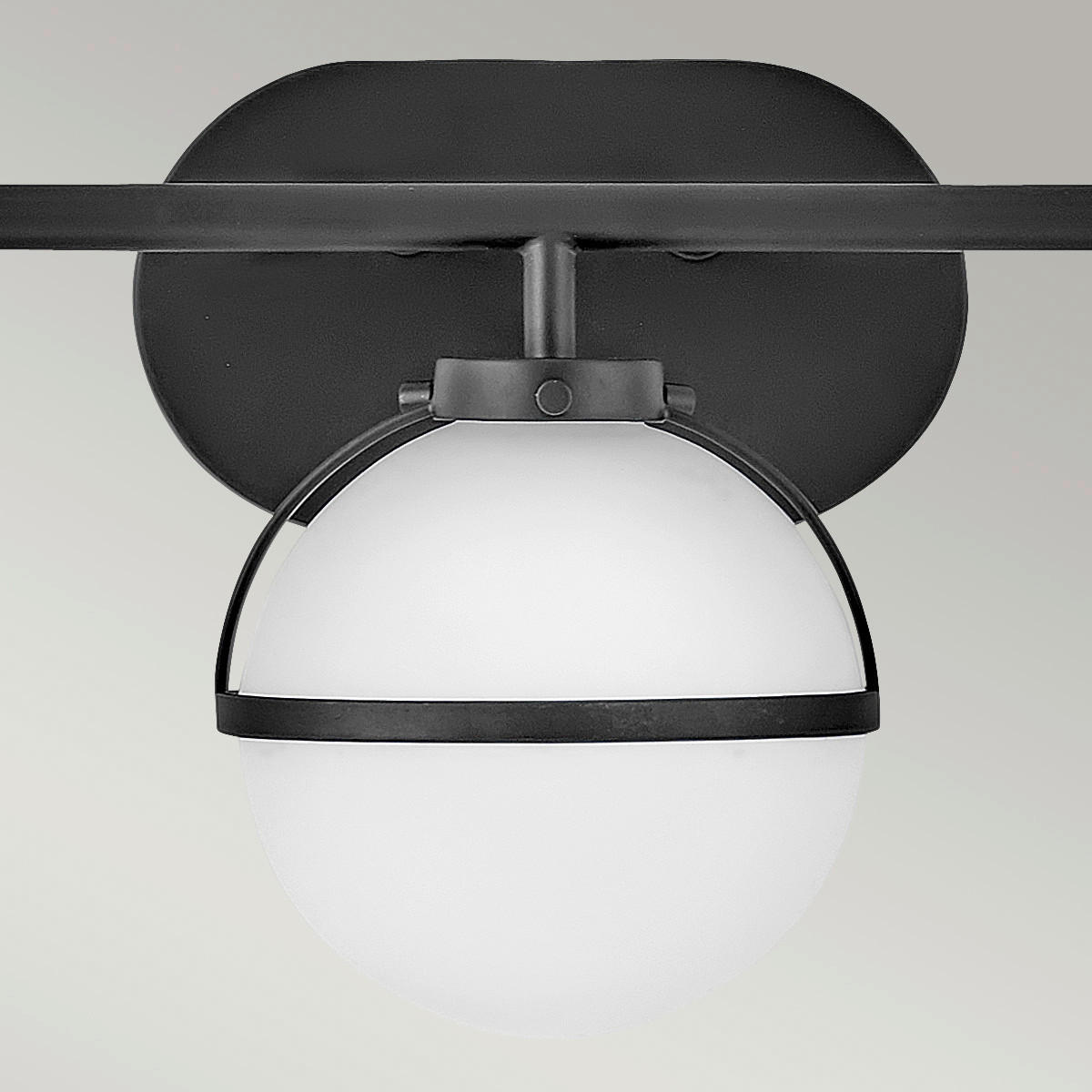 BADEZIMMER-WANDLEUCHTE - Schwarz, Konventionell, Glas/Metall (60.0/23/19.3cm) - Elstead Lighting
