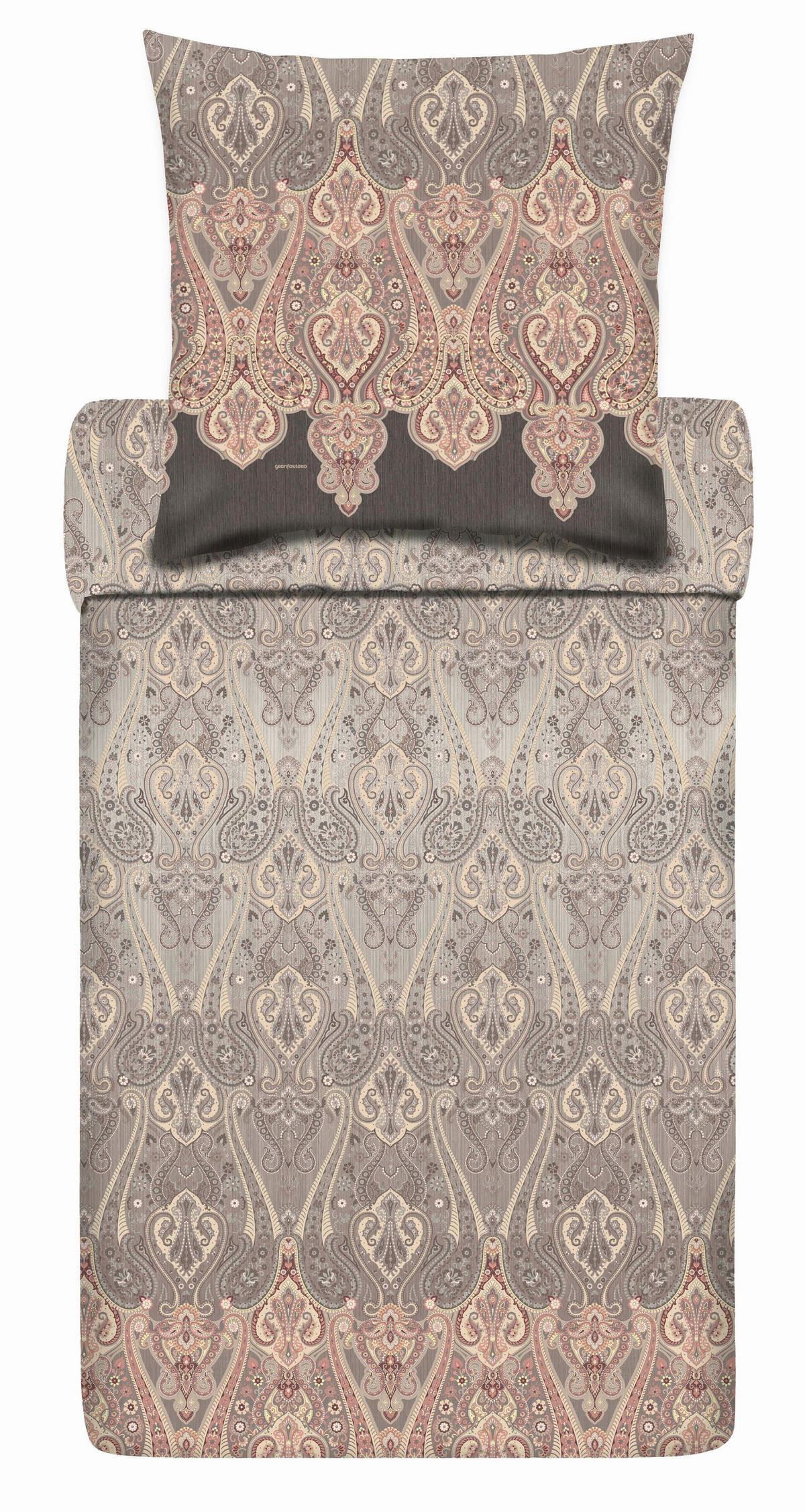 BETTWÄSCHE Satin 155/220 cm  - Beige, KONVENTIONELL, Textil (155/220cm) - Bassetti