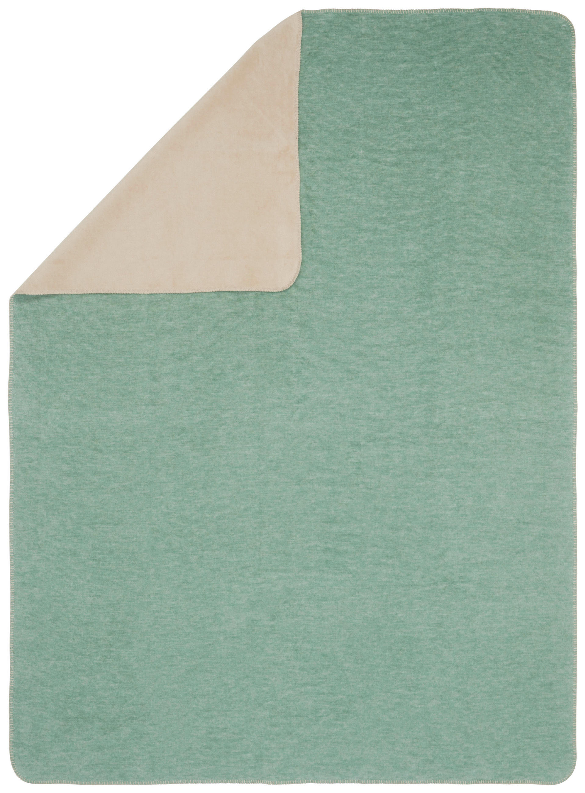 PĂTURĂ PENTRU CANAPEA 150/200 cm  - verde/nisipiu, Basics, textil (150/200cm) - Novel