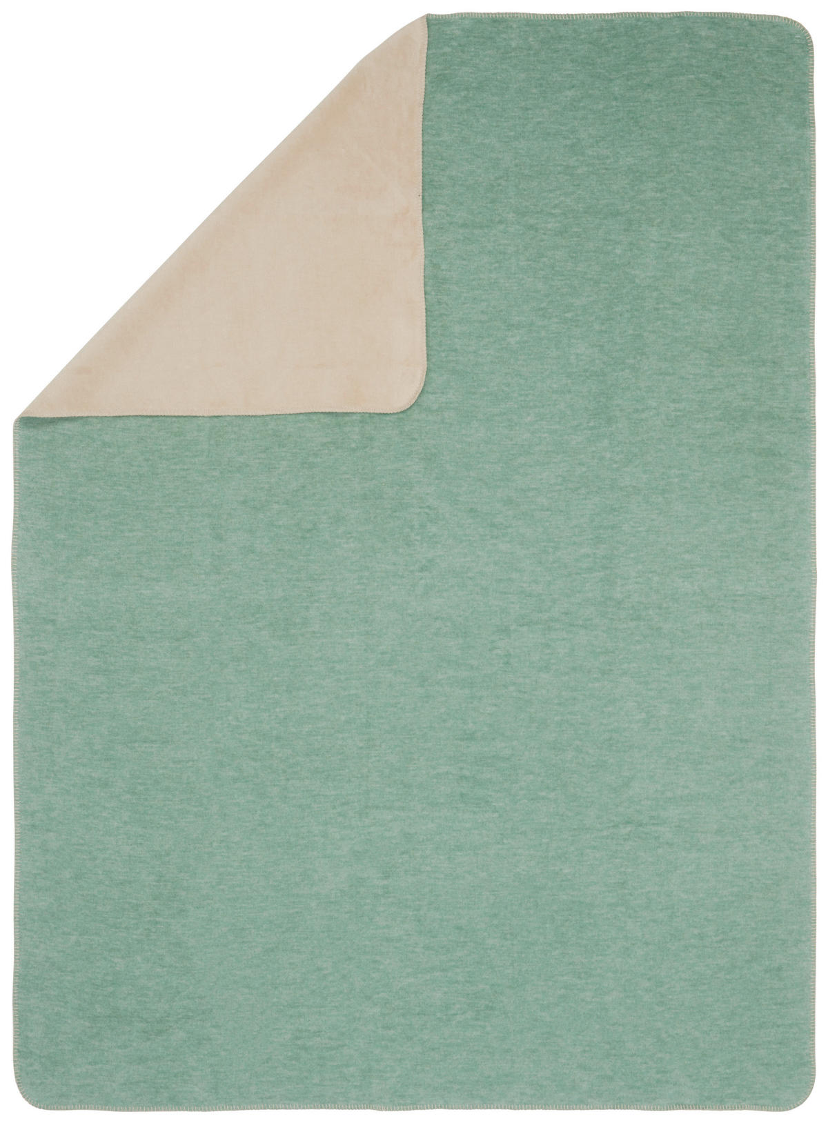 WOHNDECKE DE VELA NOVEL 150/200 cm  - Sandfarben/Grün, Basics, Textil (150/200cm) - Novel