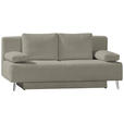 SCHLAFSOFA Spicy in Cord Taupe  - Taupe, MODERN, Textil/Metall (193/85/88cm) - Novel