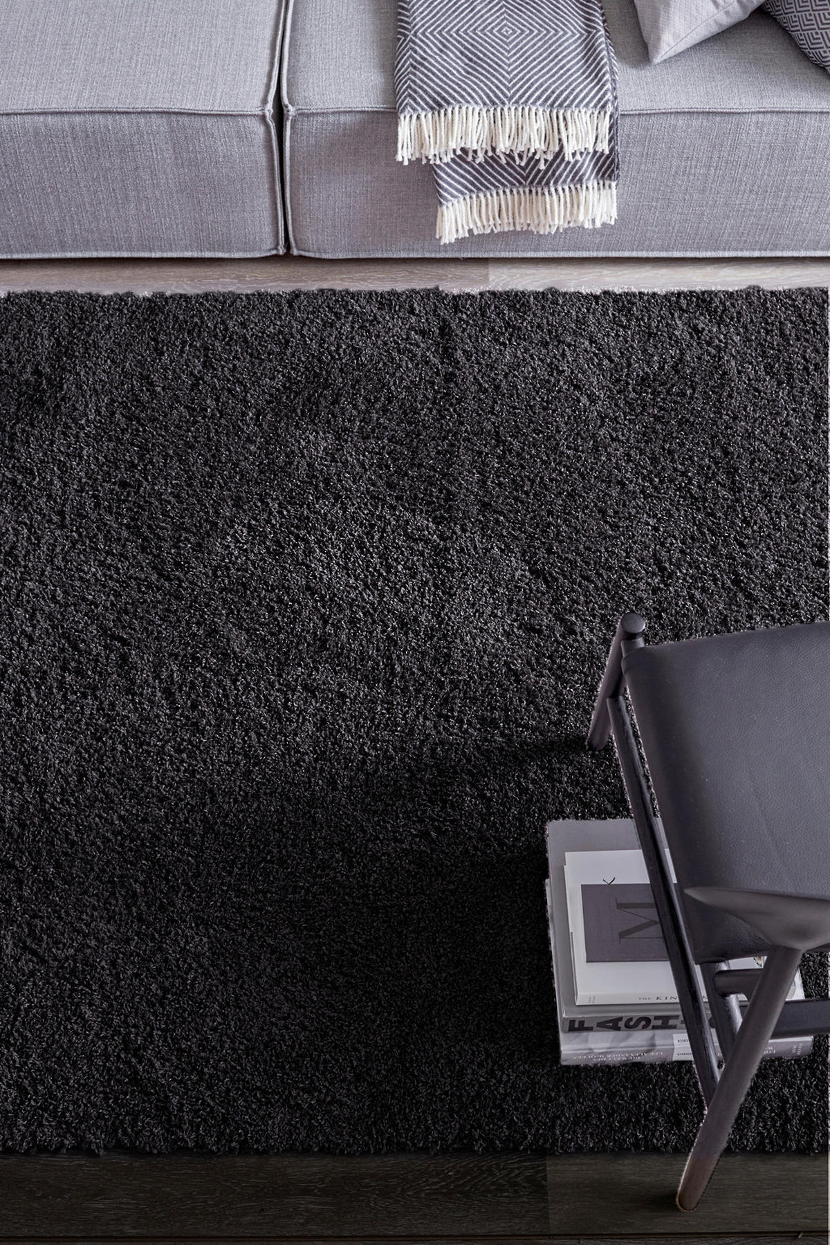 HOCHFLORTEPPICH 200/290 cm Savage Anthrazit  - Anthrazit, KONVENTIONELL, Textil (200/290cm) - Schöner Wohnen