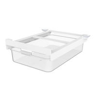 SCHUBLADENBOX - Transparent/Weiß, Basics, Kunststoff (28,7/21,8/9,1cm) - Rotho