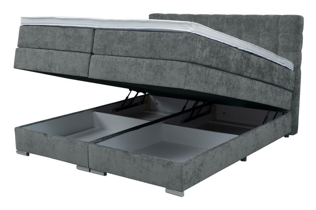 BOXSPRING KREVET      - Moderno, drvni materijal/tekstil (165/120/215cm) - Hom`in