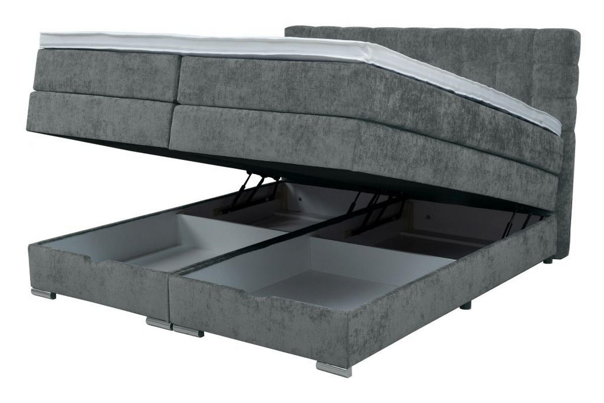 BOXSPRING KREVET      - Moderno, drvni materijal/tekstil (165/120/215cm) - Hom`in