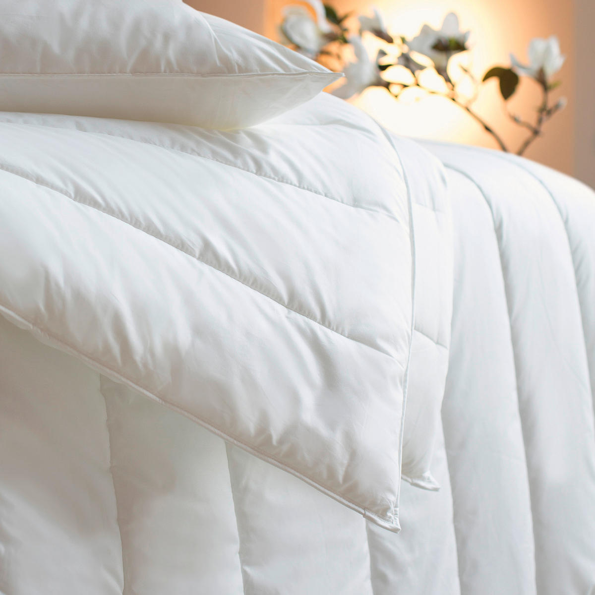 GANZJAHRESDECKE 135/200 cm Silence  - Weiß, Basics, Textil (135/200cm) - Centa-Star