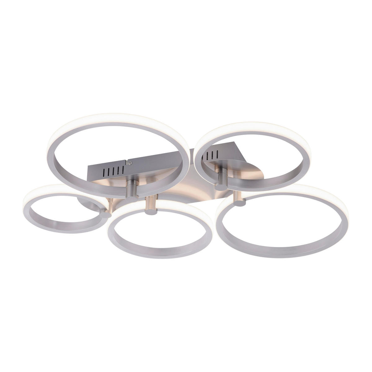 DECKENLEUCHTE JOHANNA 66/55/8,5 cm  - Silberfarben, Design, Metall (66/55/8,5cm) - Just Light