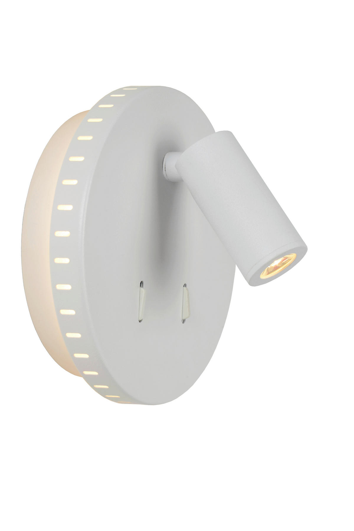 LED-WANDLEUCHTE - Weiss, Basics, Metall (14/14/10.5cm) - Lucide