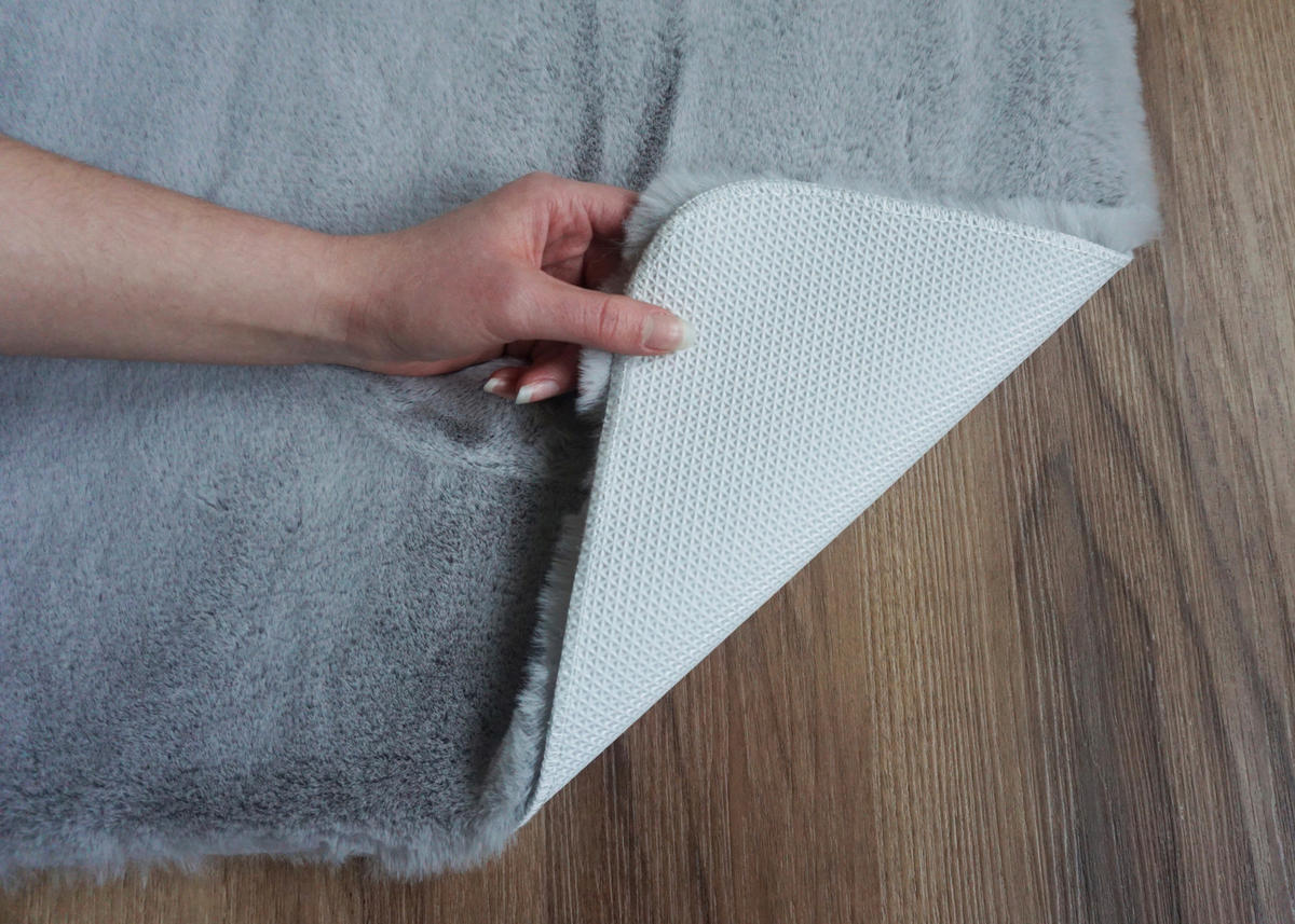 BADTEPPICH Silberfarben 67/110 cm  - Silberfarben, Basics, Textil (67/110cm) - Schöner Wohnen