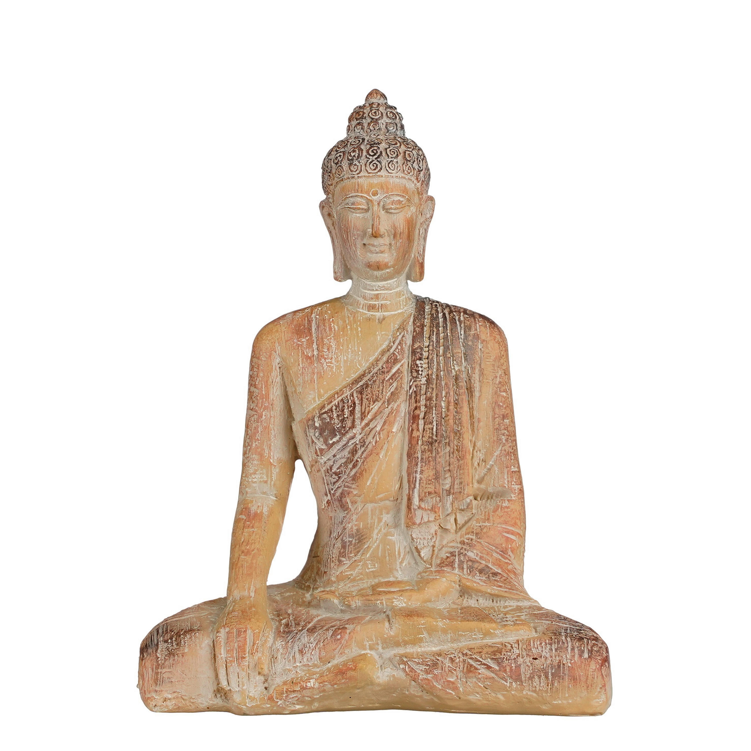 BUDDHA - šedohnědá, Basics, plast (23.5cm/14.5cm/29.5cmcm)