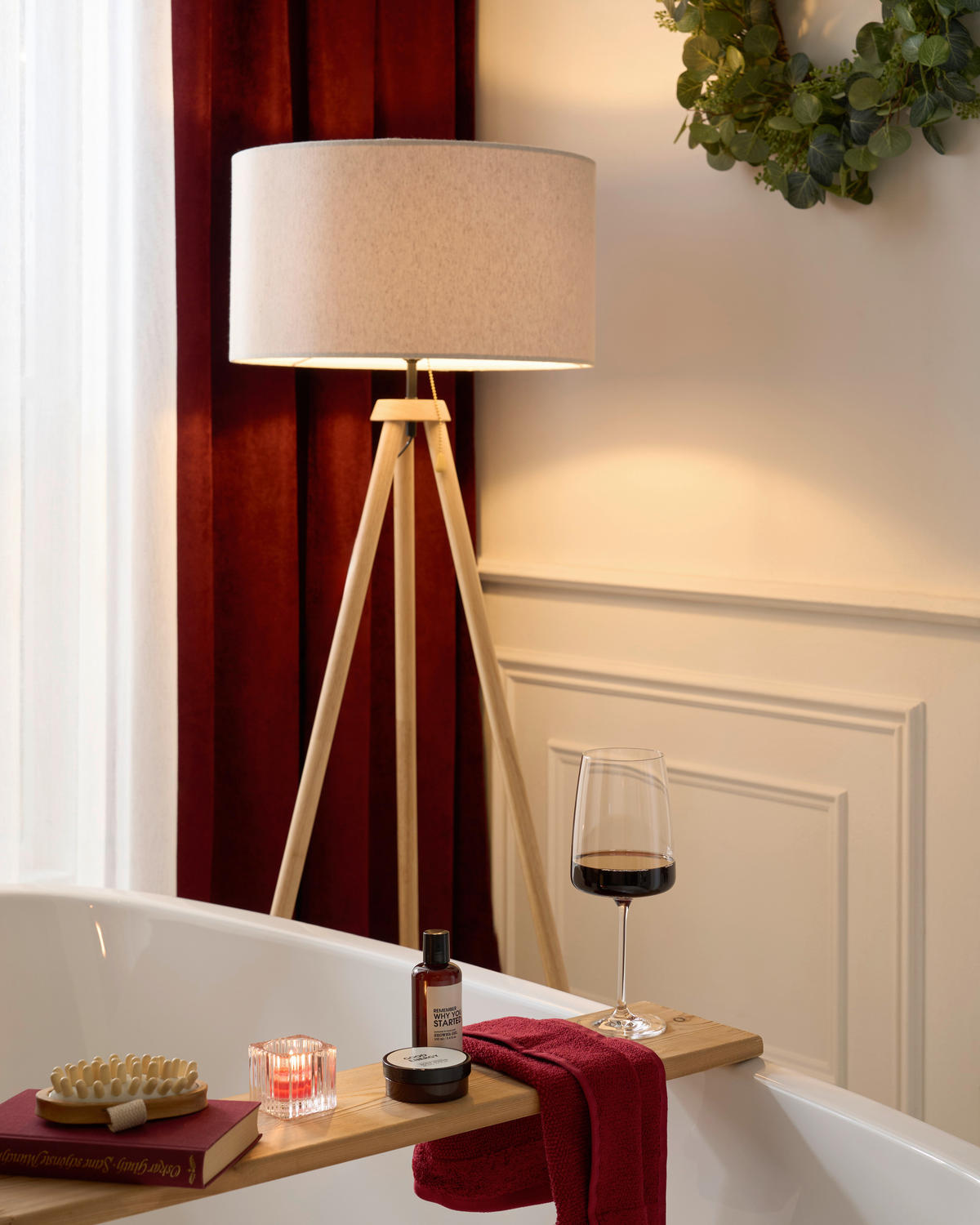 BADETUCH Bordeaux 80/190 cm  - Bordeaux, Natur, Textil (80/190cm) - Bio:Vio