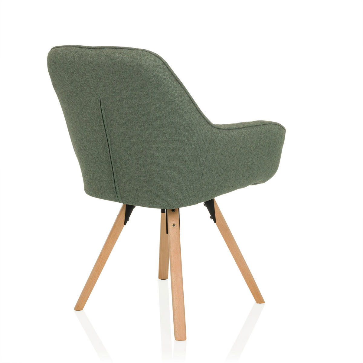 ARMLEHNSTUHL     Mintgrau  - Mintgrau/Buchefarben, MODERN, Holz/Textil (56/84/62cm) - MID.YOU