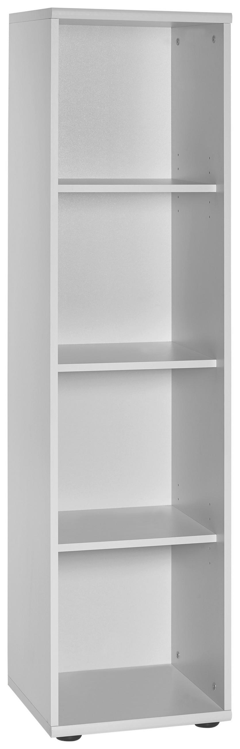 AKTENREGAL Hellgrau  - Hellgrau/Schwarz, Basics, Holzwerkstoff/Kunststoff (39,3/152,8/39,5cm) - MID.YOU