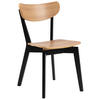 STOL  - svart/ekfärgad, Klassisk, trä (45/78/55cm) - Best Price