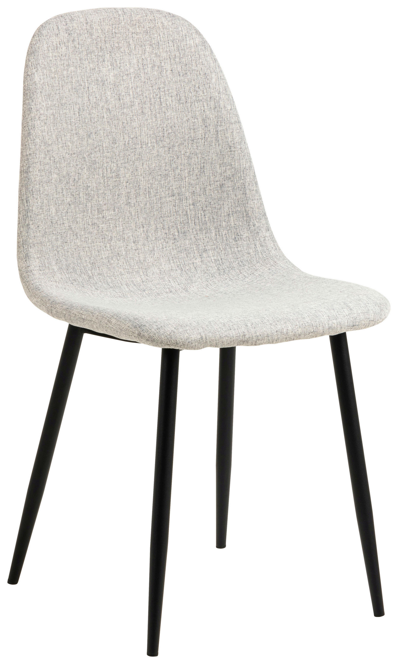 STOLICA  svijetlo siva  tekstil      - svijetlo siva/crna, Trend, tekstil/metal (44/86/54cm) - MID.YOU