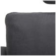 ECKSOFA  in Mikrofaser Anthrazit  180/302 cm  - Anthrazit/Schwarz, KONVENTIONELL, Textil/Metall (180/302cm) - Carryhome