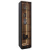 VITRINE Anthrazit, Eichefarben  45,8/198,6/40 cm  - Eichefarben/Anthrazit, Design, Glas/Holz (45,8/198,6/40cm) - Dieter Knoll