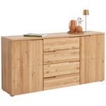 SIDEBOARD 165/80/40 cm  - Eichefarben/Silberfarben, Design, Holz/Holzwerkstoff (165/80/40cm) - Linea Natura