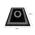 WEBTEPPICH 160/230 cm Plus Black Schwarz, Weiß  - Schwarz/Weiß, Design, Textil (160/230cm) - Novel
