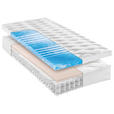 TASCHENFEDERKERNMATRATZE 90/200 cm Höhe ca. 25 cm - Weiß, Basics, Textil (90/200cm) - Novel