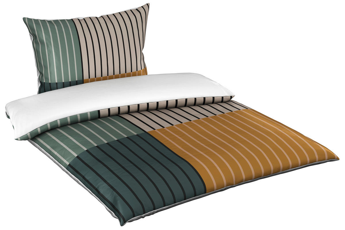 OBOJESTRANSKA POSTELJNINA HARMONY 200/200 cm saten večbarvno  - večbarvno, Konvencionalno, tekstil (200/200cm) - Esposa