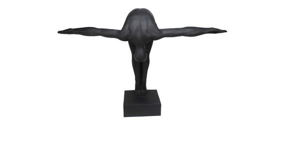 SKULPTUR - Schwarz, Design, Kunststoff (117/80,5/38cm) - Ambia Home