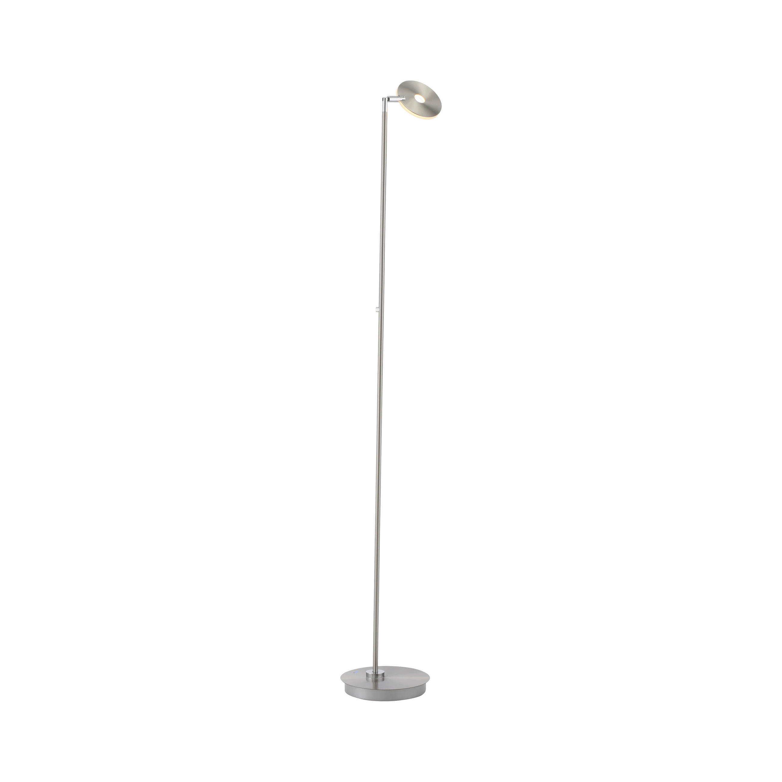 AKKU-STEHLEUCHTE Bente 42/42/160 cm  - Edelstahlfarben, Design, Kunststoff/Metall (42/42/160cm) - Paul Neuhaus