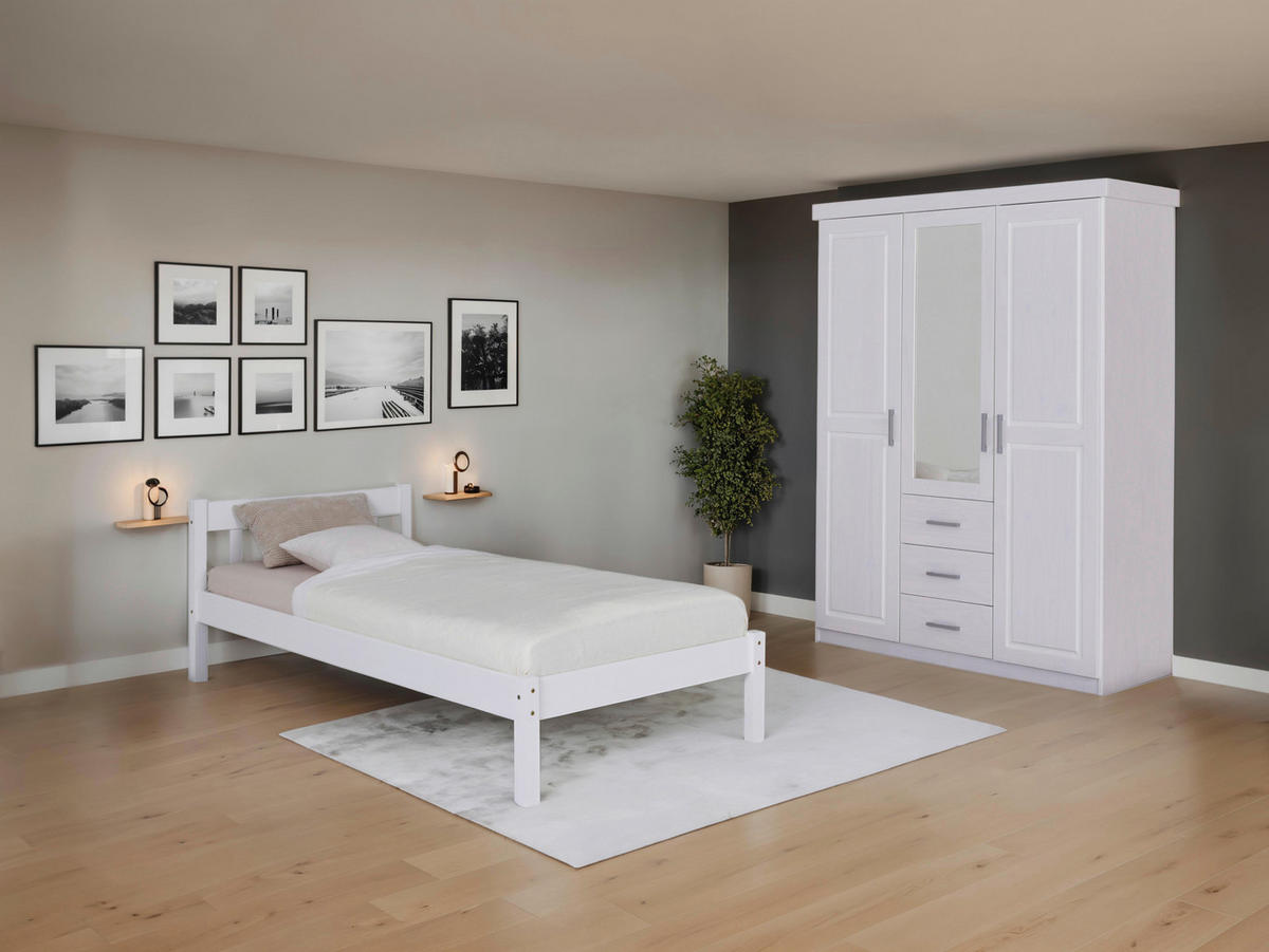 EINZELZIMMER  in Weiß  - Weiß, MODERN, Holz - MID.YOU