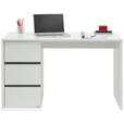 SCHREIBTISCH 125/60/76 cm  in Schwarz, Weiß  - Schwarz/Weiß, Design, Holzwerkstoff (125/60/76cm) - Xora