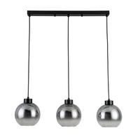 SVJETILJKA VISEĆA    72/18/120 cm    Smokey  - boje kroma/antracit, Lifestyle, staklo/metal (72/18/120cm) - Dieter Knoll