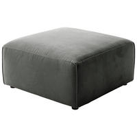 HOCKER in Textil Anthrazit  - Anthrazit/Schwarz, Design, Kunststoff/Textil (80/71/80cm) - Pure Home Lifestyle