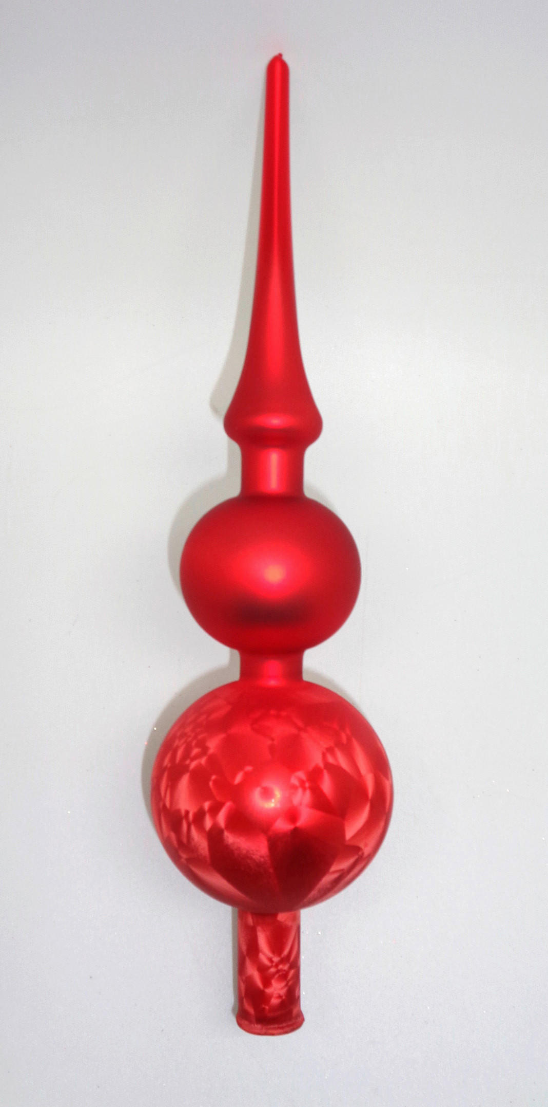 CHRISTBAUMSPITZE  - Rot, Basics, Glas (31cm)
