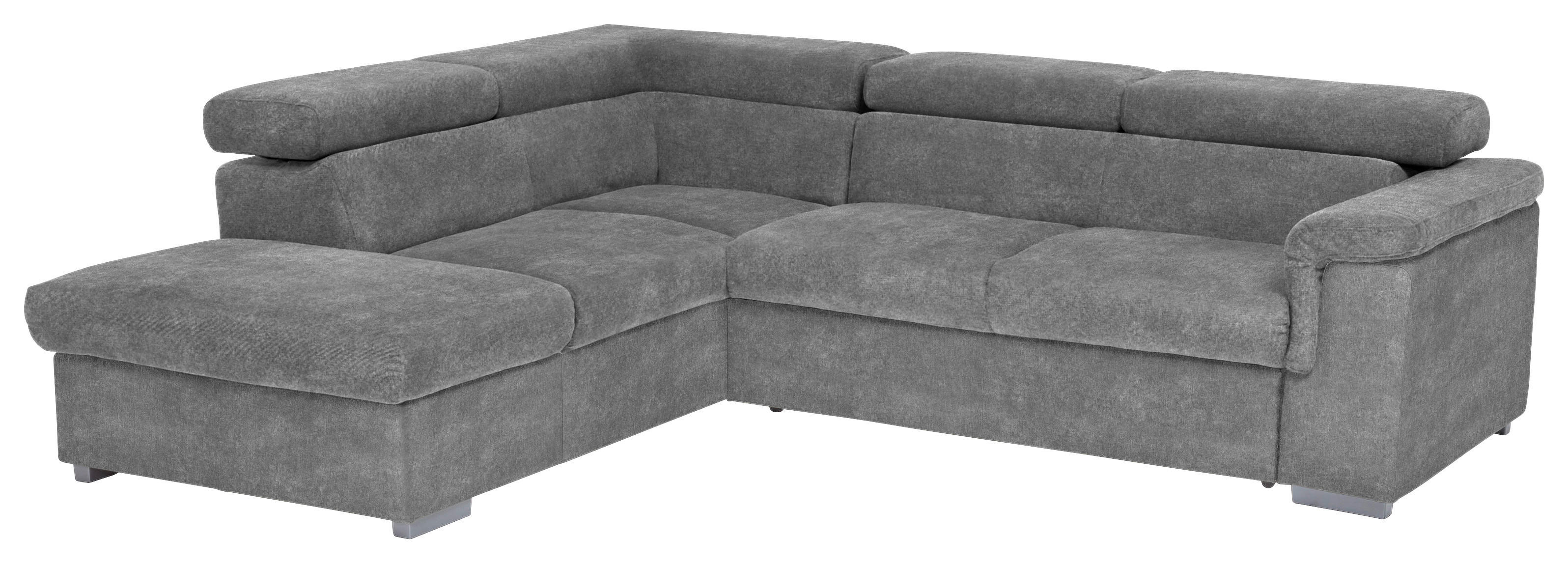 KUTNA GARNITURA drvo, tekstil siva - siva, Basics, drvo/tekstil (217/252cm) - MID.YOU