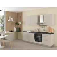 KUHINJSKI BLOK - magnolija/slonova kost, kovina/umetna masa (240cm) - Italstyle