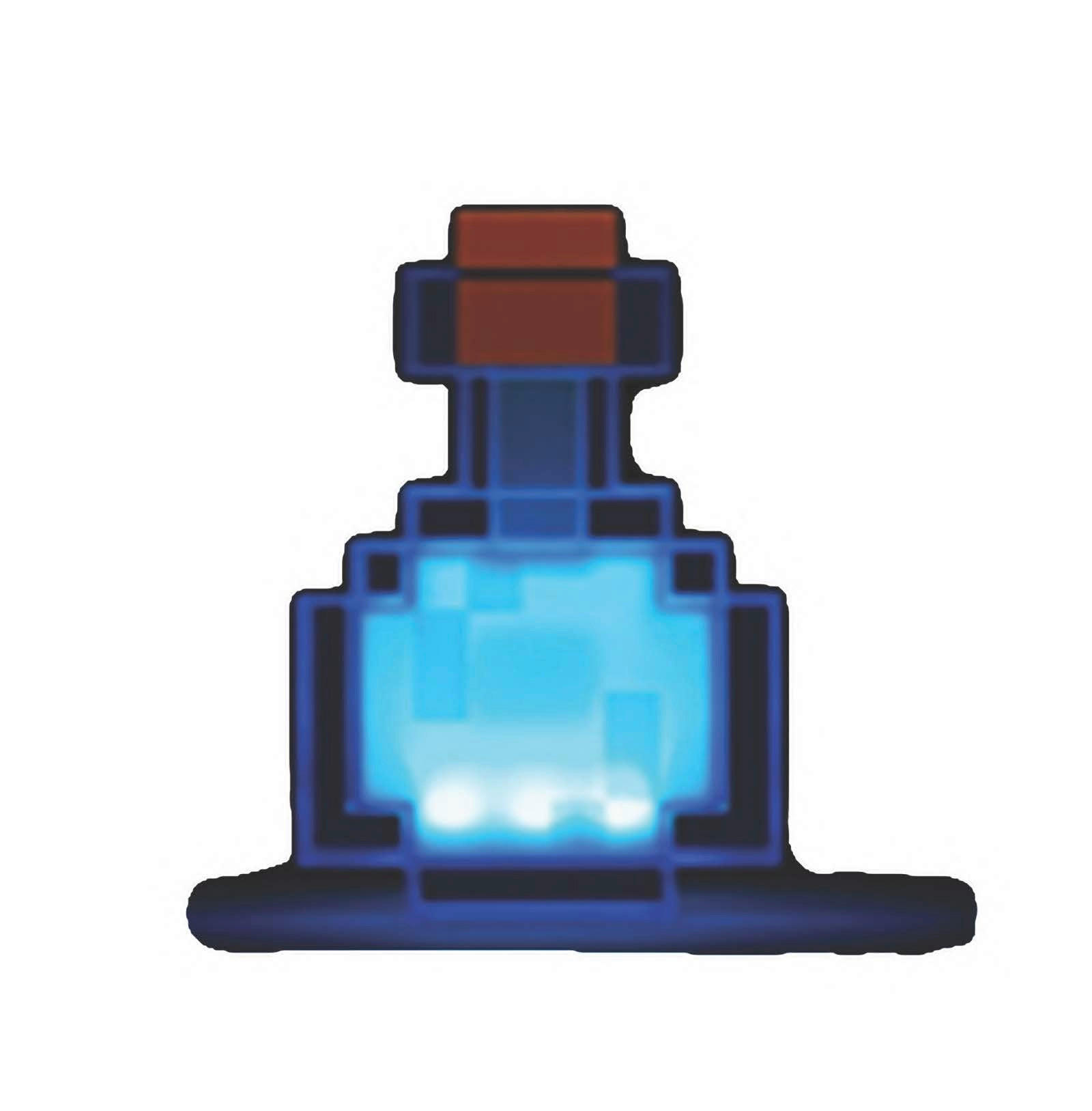 LED-DEKOLEUCHTE - Blau/Transparent, Trend, Kunststoff (18/13/6cm) - Minecraft