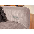 ECKSOFA  in Cord Rosa  180/266 cm  - Schwarz/Rosa, KONVENTIONELL, Textil/Metall (180/266cm) - Hom`in