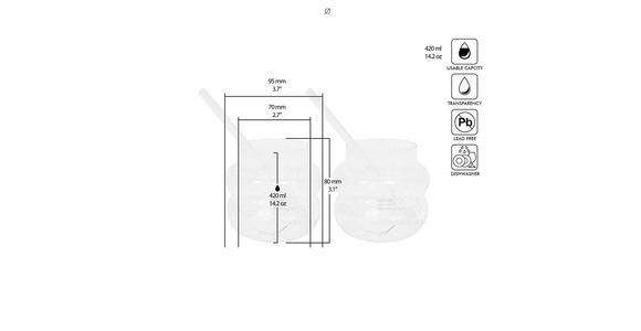 GLÄSERSET 4-teilig  - Klar, Trend, Glas - Novel