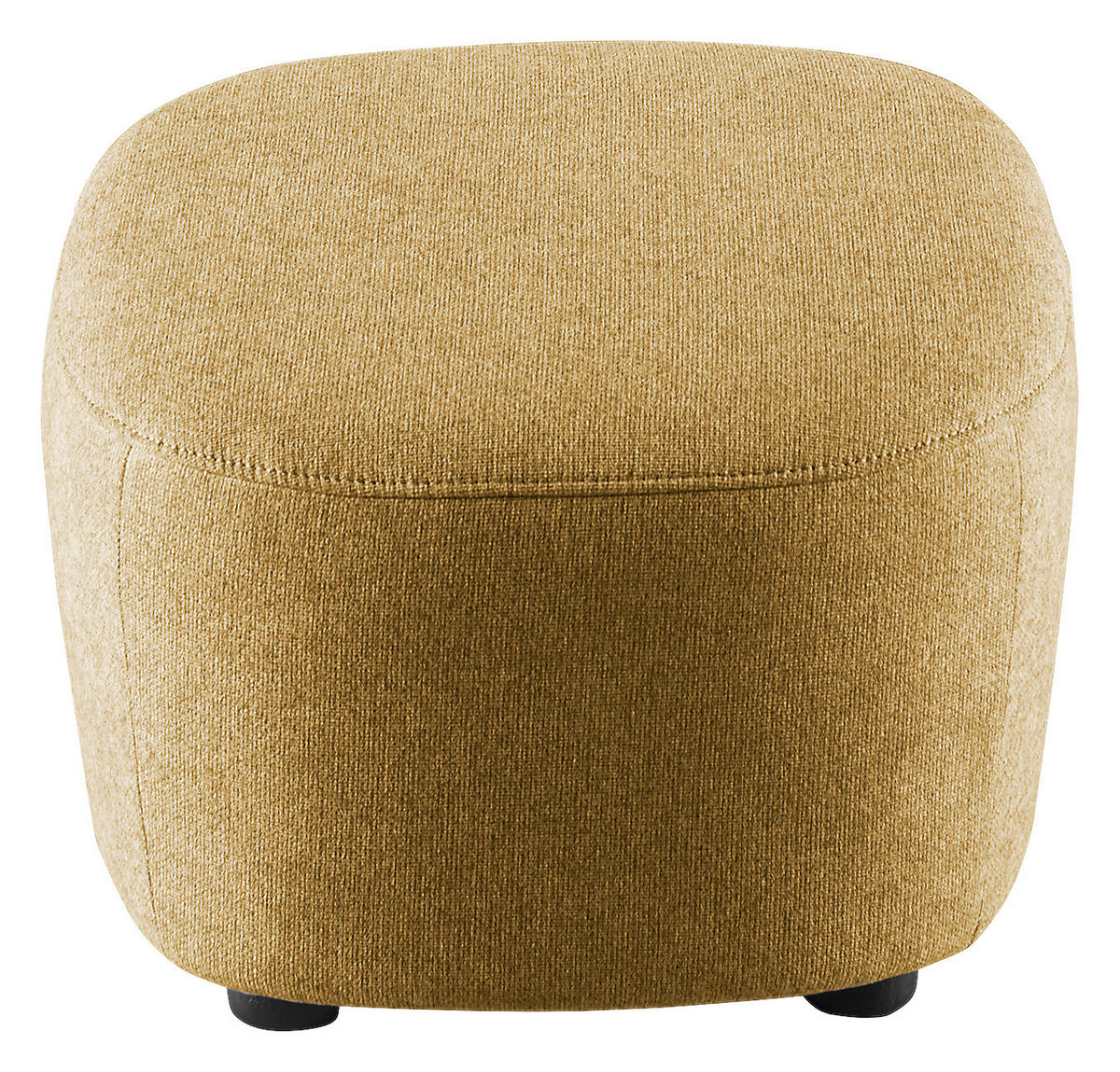 HOCKER Webstoff Gelb  - Gelb/Schwarz, Design, Kunststoff/Textil (54/41/57cm) - SetOne by Musterring