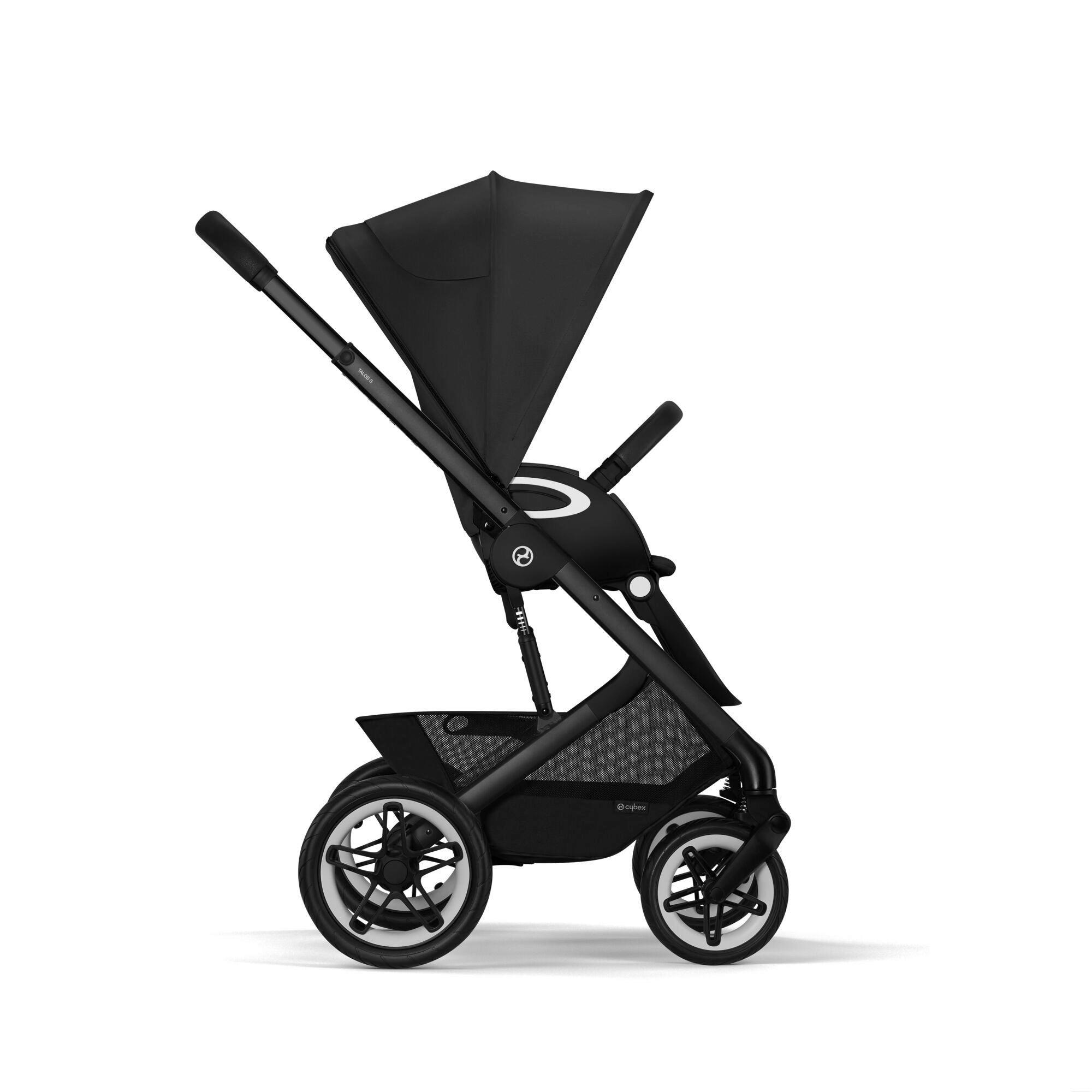 KINDERWAGEN  Talos S Lux  Moon Black  - Schwarz, Basics, Kunststoff/Metall (91/60,5/110cm) - cybex GOLD